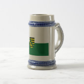 Fahne - Deutschland Sachsen Bierglas (VorderseiteRechts)