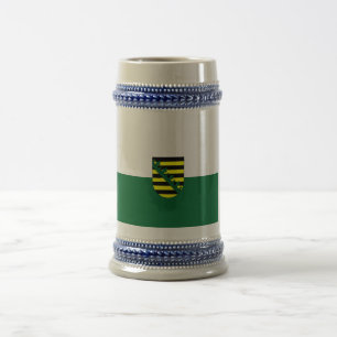 Fahne - Deutschland Sachsen Bierglas