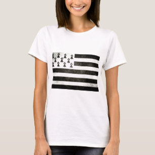 Fahne die Bretagne Vintage T-Shirt