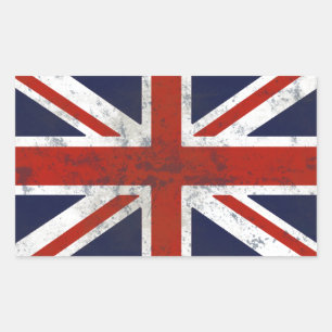 FAHNE ENGLANDS RECHTECKIGER AUFKLEBER