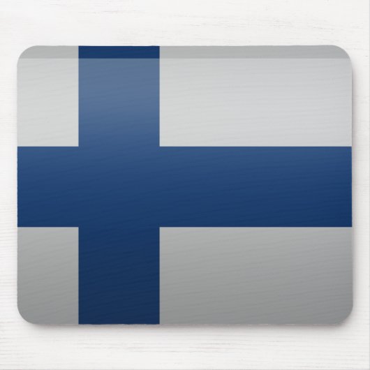 Fahne Finnlands Mousepad (Vorne)