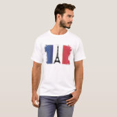 Fahne Frankreichs T-Shirt (Vorne ganz)