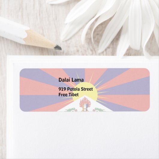 Fahne "Free Tibet" (Insitu)