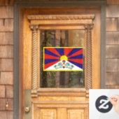 Fahne "Free Tibet" Fensteraufkleber (Haustür)