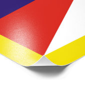 Fahne "Free Tibet" Fotodruck (Ecke)