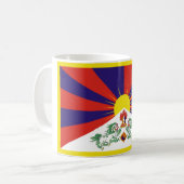 Fahne "Free Tibet" Kaffeetasse (Vorderseite Links)