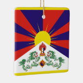 Fahne "Free Tibet" Keramikornament (Rechts)