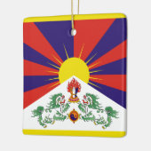 Fahne "Free Tibet" Keramikornament (Links)