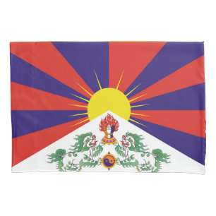 Fahne "Free Tibet" Kissenbezug