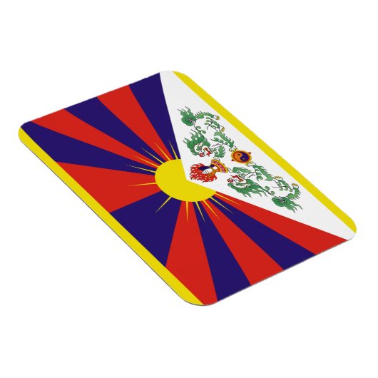 Fahne "Free Tibet" Magnet (Rechte Seite)