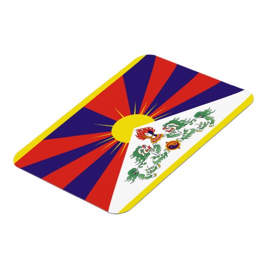 Fahne "Free Tibet" Magnet (Linke Seite)