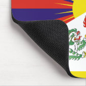 Fahne "Free Tibet" Mousepad (Ecke)