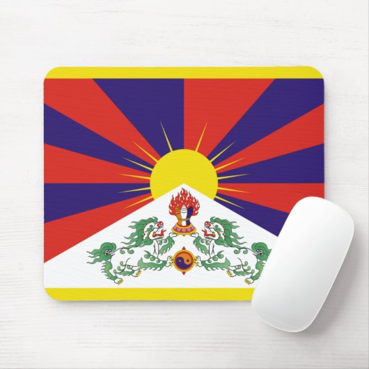 Fahne "Free Tibet" Mousepad (Mit Mouse)
