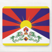 Fahne "Free Tibet" Mousepad (Vorne)