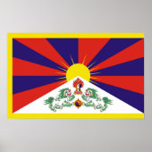 Fahne "Free Tibet" Poster (Vorne)