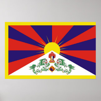 Fahne "Free Tibet" Poster