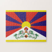 Fahne "Free Tibet" Puzzle (Horizontal)