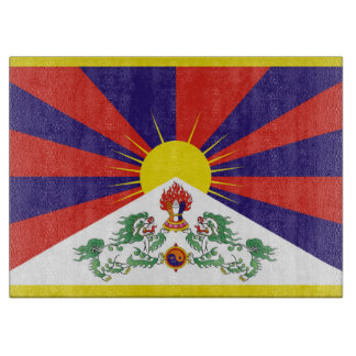 Fahne "Free Tibet" Schneidebrett