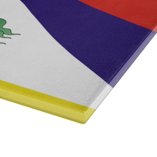 Fahne "Free Tibet" Schneidebrett (Ecke)