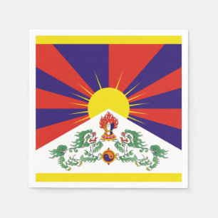 Fahne "Free Tibet" Serviette