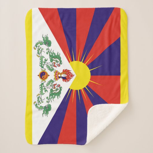 Fahne "Free Tibet" Sherpadecke (Vorderseite)