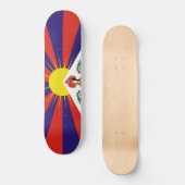 Fahne "Free Tibet" Skateboard (Vorderseite)
