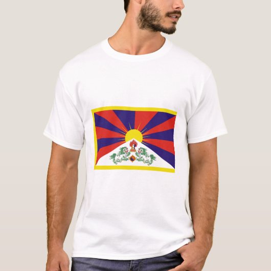 Fahne "Free Tibet" T-Shirt (Vorderseite)