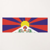 Fahne "Free Tibet" Yogamatte (Vorderseite (Horizontal))