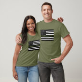 Fahne "Freedom Scriptures Military Green Line" T-Shirt (Unisex)