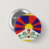 Fahne frei Tibet - Peu Rangzen བོ ད ་ ར ང ་ བ ཙ ན Button (Vorne & Hinten)
