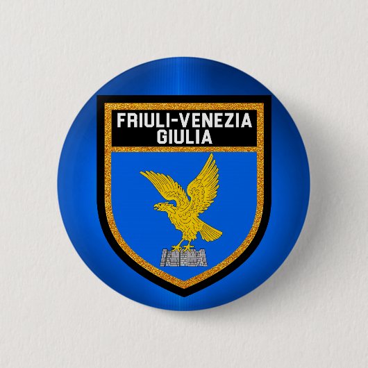 Fahne Friaul-Julisch Venetien Button (Vorderseite)