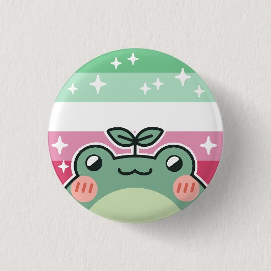 Fahne für abrosexual LGBT Button (Vorderseite)