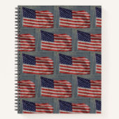 Fahne für amerikanische Patriotische Stars und Str Notizblock (Vorderseite)