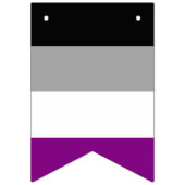 Fahne für Asexualität Wimpelkette (Zweite Fahne)