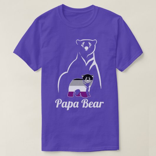Fahne für asexuelle Papa-Bären, Ace-Pride T-Shirt (Design vorne)