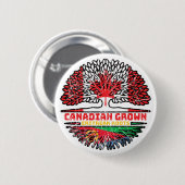 Fahne für Baumwurzeln in Eritrea Eritrean Kanadisc Button (Vorne & Hinten)