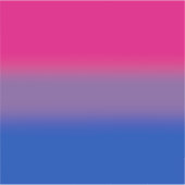 Fahne für Bisexual-Stolz - farbenfrohe Bi-Flagge Aufkleber (Vorderseite)