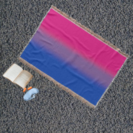 Fahne für Bisexual-Stolz - farbenfrohe Bi-Flagge Decke