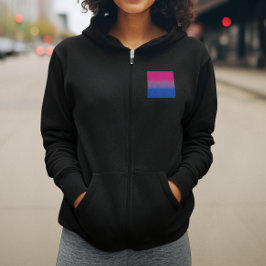 Fahne für Bisexual-Stolz - farbenfrohe Bi-Flagge Hoodie