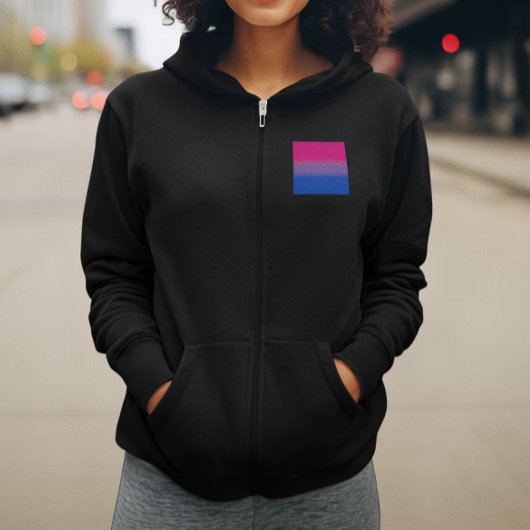 Fahne für Bisexual-Stolz - farbenfrohe Bi-Flagge Hoodie