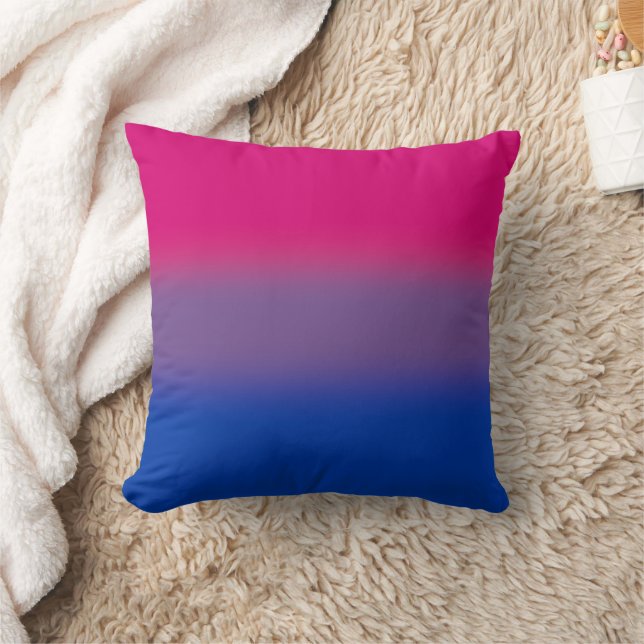 Fahne für Bisexual-Stolz - farbenfrohe Bi-Flagge Kissen (Decke)
