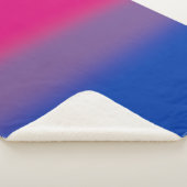 Fahne für Bisexual-Stolz - farbenfrohe Bi-Flagge Sherpadecke (3/4)