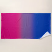 Fahne für Bisexual-Stolz - farbenfrohe Bi-Flagge Strandtuch (Vorderseite)