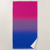 Fahne für Bisexual-Stolz - farbenfrohe Bi-Flagge Strandtuch (Vorderseite)