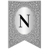 Fahne für das Brennen von Silver Glitzer Wimpelkette (Dritte Fahne)