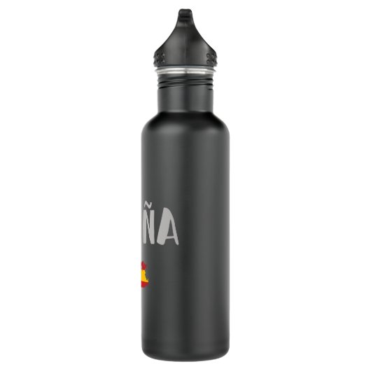 Fahne für das Shirt "Spanien Fußball" Edelstahlflasche (Rechts)