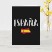 Fahne für das Shirt "Spanien Fußball" Karte (Gelbe Blume)