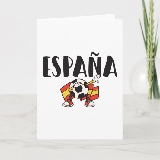 Fahne für das Shirt "Spanien Fußball" Karte (Vorderseite)