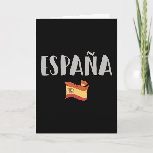 Fahne für das Shirt "Spanien Fußball" Karte (Vorderseite)