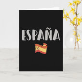 Fahne für das Shirt "Spanien Fußball" Karte (Gelbe Blume)